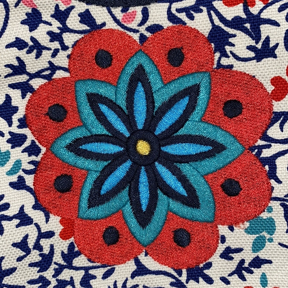 🇬🇧🟡BODEN Woman’s Floral Loose Weave Appliqué Skirt - Picture 2 of 12